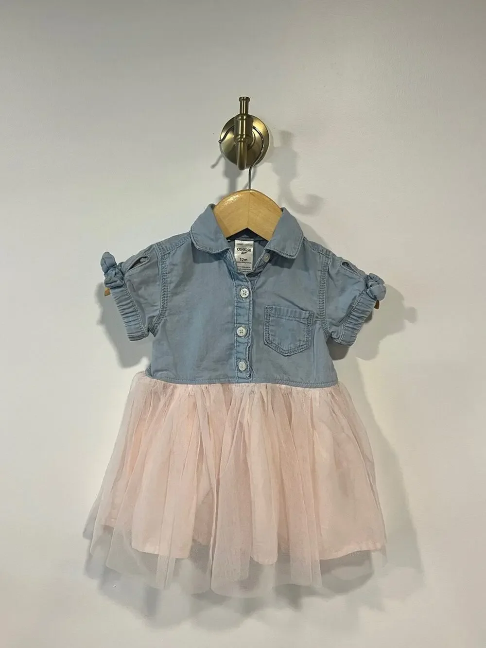 Oshkosh Bgosh Button Shirt Tulle Dress